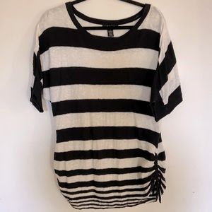 Style and Company black and white striped sweater